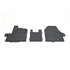 Gummimatten für TOYOTA Proace Max ab 2024 - 3 Sitzer - schwarz, 1,5 cm Rand