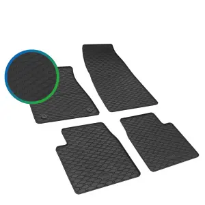 Gummimatten für Citroen C3 ab 2025 - schwarz, 1,5 cm Rand