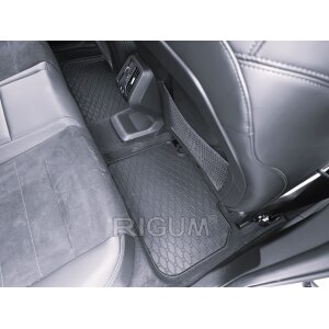 Gummimatten für BMW X1e ab 2022 - schwarz, 1,5 cm Rand
