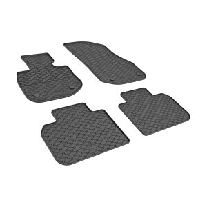 Gummimatten für BMW iX2 ab 2024 - schwarz, 1,5 cm Rand