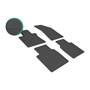 Gummimatten für MG HS ab 2024 - schwarz, 1,5 cm Rand