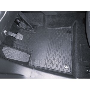 Gummimatten für MG HS ab 2024 - schwarz, 1,5 cm Rand