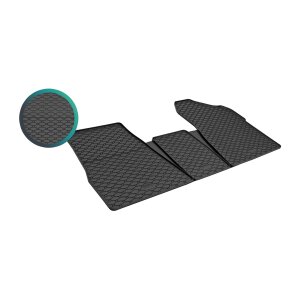Gummimatten für RENAULT Master 3m ab 2024 - schwarz, 1,5 cm Rand