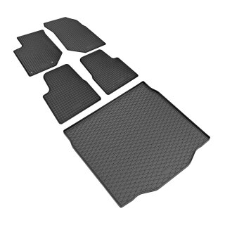 Ein Set passend für Citroen C4X ab 2023 - Gummi- und Kofferraumwanne