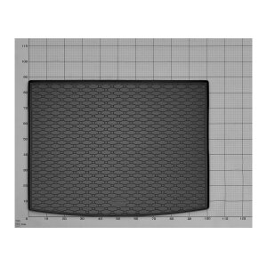 Kofferraumwanne für BMW iX1 ab 2022 - schwarz, rutschfest, wasserdicht, 1,5 cm rand,
