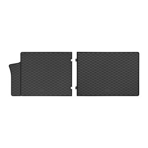 Gummimatten für FORD Transit Custom ab 2024 - 2.Reihe - schwarz, 1,5 cm Rand