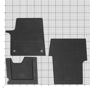 Gummifußmatten und Kofferraumwanne ein Set passend für TOYOTA Proace Verso 9m ab 2024 L3