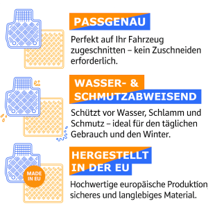 Gummifußmatten und Kofferraumwanne ein Set passend...