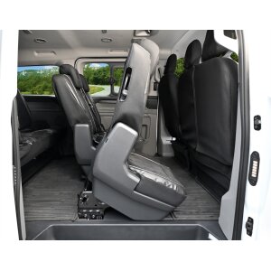 Sitzbezüge für VW T7 Transporter/Caravelle ab 2025 – Velourimitat mit Kunstleder