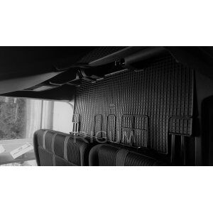 Gummifußmatten und Kofferraumwanne ein Set passend für PEUGEOT Traveller 8 Sitzer ab 2016-