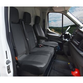 Sitzbezüge für Ford Transit Custom I ab 2012 bis 2023 – Polstermaterial mit Kunstleder