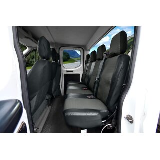 Sitzbezüge für Ford Transit VII / VIII ab 2014 / Facelift ab 2020 – Polstermaterial mit Kunstleder