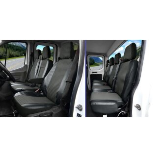 Sitzbezüge für Ford Transit VII / VIII ab 2014 / Facelift ab 2020 – Polstermaterial mit Kunstleder