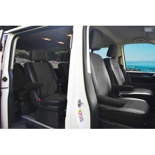 Sitzbezüge für VW T6 Multivan ab 2015 / VW T6.1 Multivan ab 2019 – Polstermaterial mit Kunstleder