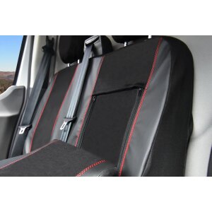 Sitzbezüge für Ford Transit Custom I ab 2012 bis 2023 – Velourimitat mit Kunstleder
