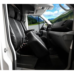 Sitzbezüge für VW Crafter ab 2017 – Velourimitat mit Kunstleder