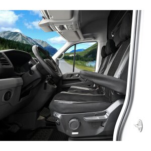 Sitzbezüge für VW Crafter ab 2017 – Velourimitat mit Kunstleder