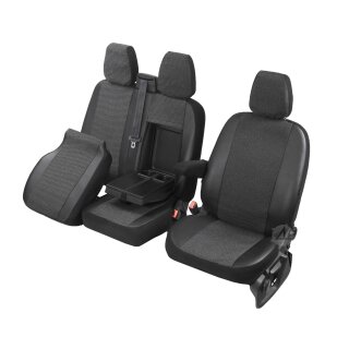 Sitzbezüge für Ford Transit Custom I ab 2012 bis 2023 – Polstermaterial mit Kunstleder