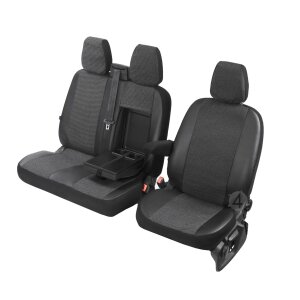 Sitzbezüge für Ford Transit Custom I ab 2012 bis 2023 – Polstermaterial mit Kunstleder