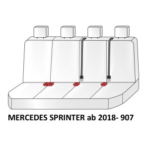 Sitzbezüge für Mercedes Sprinter III W907 /...
