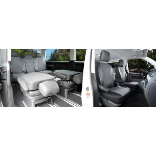 Sitzbezüge für VW T6 Multivan ab 2015 / VW T6.1 Multivan ab 2019 – Polstermaterial mit Kunstleder