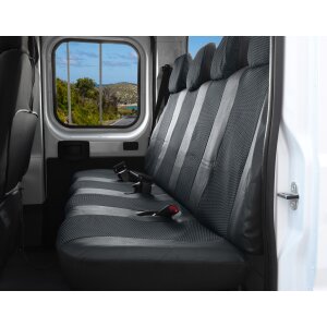 Sitzbezüge für Citroen Jumper Mannschaftskabine ab 2006 / Facelift ab 2014 / Facelift ab 2022 – Polstermaterial mit Kunstleder