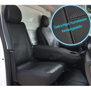 Sitzbezüge für Opel Vivaro ab 2014 bis 2019 – atmungsaktives Kunstleder