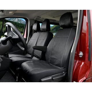 Sitzbezüge für Renault Trafic ab 2014 bis 2021 – atmungsaktives Kunstleder