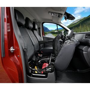 Sitzbezüge für Renault Trafic ab 2014 bis 2021 – atmungsaktives Kunstleder