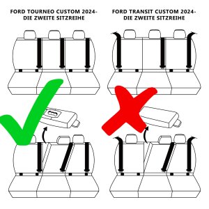 Sitzbezüge für Ford Tourneo Custom II ab 2024...
