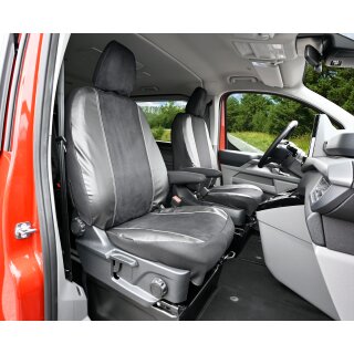 Sitzbezüge für Ford Tourneo Custom II ab 2024 – Velourimitat mit Kunstleder