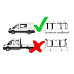 Sitzbezüge für Ford Transit VII / VIII ab 2014...