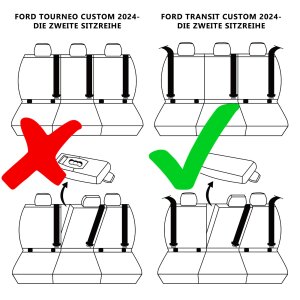 Sitzbezüge für Ford Transit Custom II ab 2024...