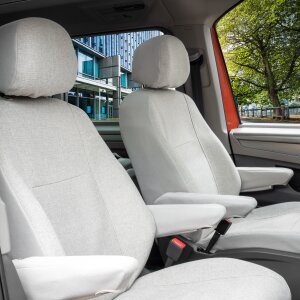 Sitzbezüge für VW T7 Multivan ab 2021 – Gewebe mit klassischer Webstruktur