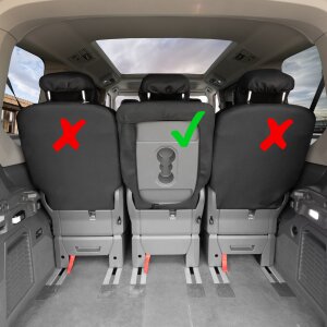 Sitzbezüge für VW T7 Multivan ab 2021 – Kunstleder mit Steppung