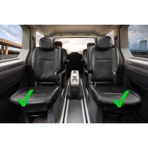 Sitzbezüge für VW T7 Multivan ab 2021 – Kunstleder mit Steppung