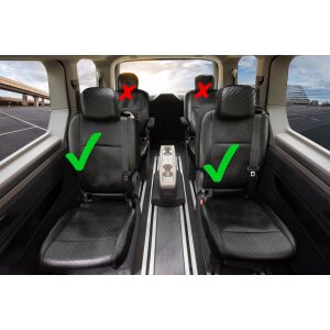 Sitzbezüge für VW T7 Multivan ab 2021 – Kunstleder mit Steppung