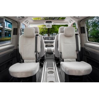 Sitzbezüge für VW T7 Multivan ab 2021 – Gewebe mit klassischer Webstruktur