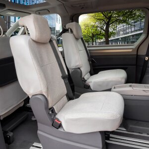 Sitzbezüge für VW T7 Multivan ab 2021 – Gewebe mit klassischer Webstruktur