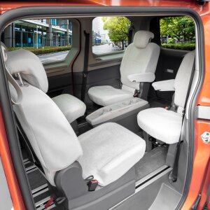 Sitzbezüge für VW T7 Multivan ab 2021 – Gewebe mit klassischer Webstruktur