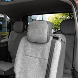 Sitzbezüge für VW T7 Multivan ab 2021 – Wasserabweisender Stoff aus klassischer Webstruktur