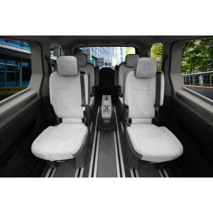 Sitzbezüge für VW T7 Multivan ab 2021 – Wasserabweisender Stoff aus klassischer Webstruktur