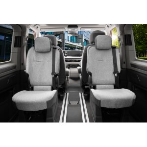 Sitzbezüge für VW T7 Multivan ab 2021 – Wasserabweisender Stoff aus klassischer Webstruktur