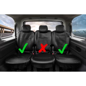 Sitzbezüge für VW T7 Multivan ab 2021 – Kunstleder mit Steppung