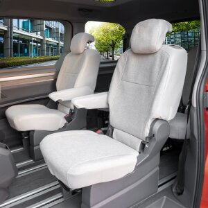 Sitzbezüge für VW T7 Multivan ab 2021 – Gewebe mit klassischer Webstruktur