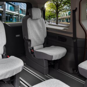 Sitzbezüge für VW T7 Multivan ab 2021 – Wasserabweisender Stoff aus klassischer Webstruktur