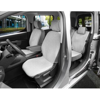 Sitzbezüge für Citroen Berlingo III ab 2019 bis 2023 und Facelift ab 2023 – Wasserabweisender Stoff aus klassischer Webstruktur