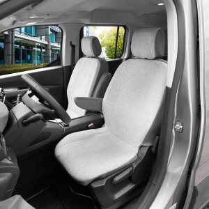 Sitzbezüge für Citroen Berlingo III ab 2019 bis 2023 und Facelift ab 2023 – Wasserabweisender Stoff aus klassischer Webstruktur