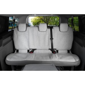 Sitzbezüge für Ford Transit Custom II ab 2024 – Wasserabweisender Stoff aus klassischer Webstruktur