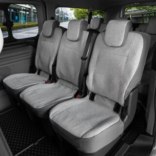 Sitzbezüge für Ford Transit Custom II ab 2024 – Wasserabweisender Stoff aus klassischer Webstruktur